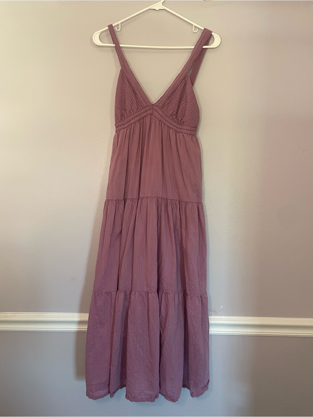 Cotton Purple Maxi Dress